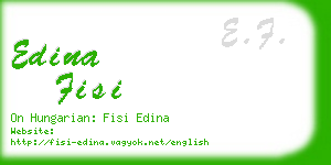 edina fisi business card